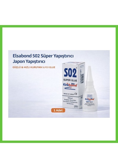 Bezos Elsabond 502 Süper Yapıştırıcı Japon Yapıştırıcı 20g Güçlü Hızlı Kuruyan Super Glue 1 Adet Dmc
