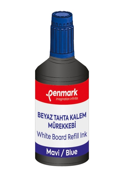 Penmark Beyaz Tahta Kalem Mürekkebi 100 Ml Mavi Hs-107 02