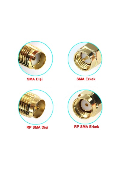 Sma Dişi To Sma Dişi Adaptör Soket Altın Kaplama Soket 0-6ghz Rf