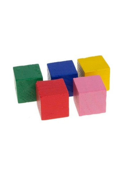Ahşap Küp Seti 12 Li 5x5 Cm