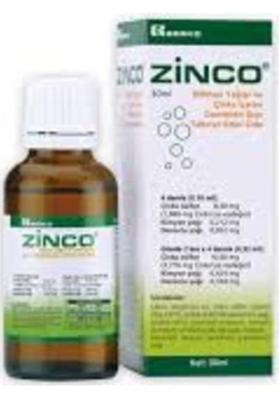 Zinco Bitkisel Yağlar ve Çinko İÇeren Damlalıklı Şişe Takviye Ed