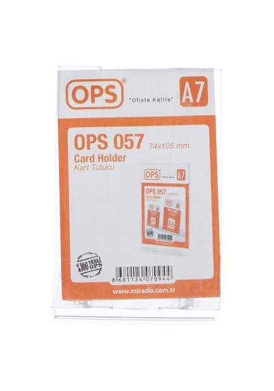 Ops A7 Dikey Eğimli Kartlık Afiş Taşıyıcı Broşürlük