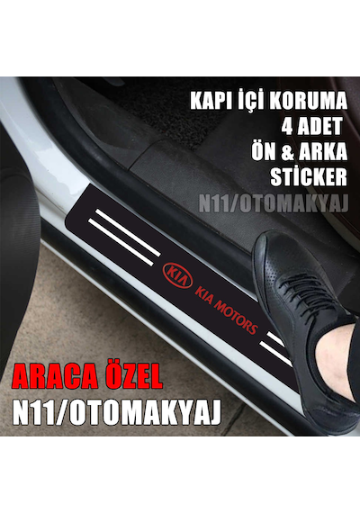 Kia Rio Kapı İç Koruma Ayaklık Sticker Markalı