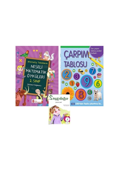 2.sınıf Neşeli Matematik Öyküleri+çarpım Tablosu Poster Hediyeli
