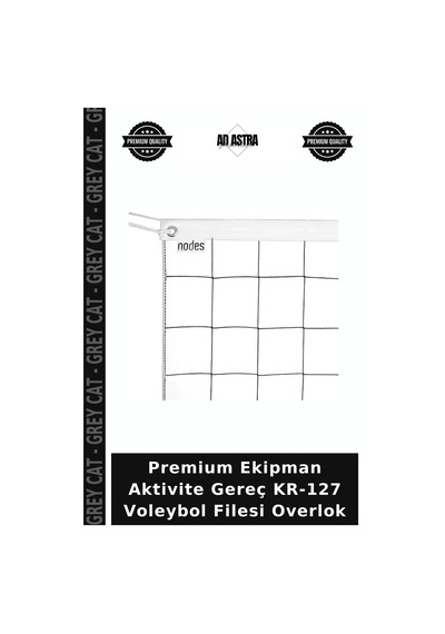 Premium Ekipman Aktivite Gereç Kr-127 Voleybol Filesi Overlok