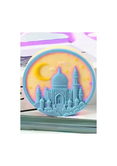 Ramazan Cami Temalı 10 Adet Taş Boyama Seti Aile, Çocuk, Yetişkin Aetkinlik Seti