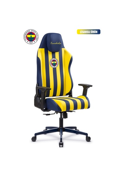 Fanchair X Fenerbahçe Çubuklu Lisanslı Oyuncu Koltuğu-33 Sarı