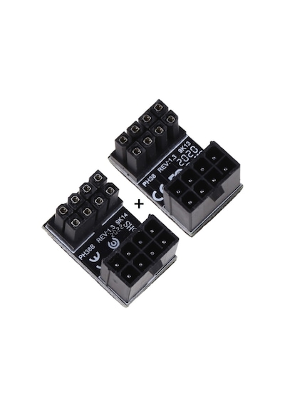Ekran Kartı 8 Pin Atx Güç 90 180 Dirsek Çevirici 4975A Adaptör L