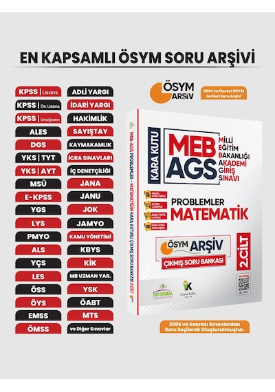 Meb Ags Matematik Kara Kutu 2.cilt En Kapsamlı Ösym Çıkmış Soru B
