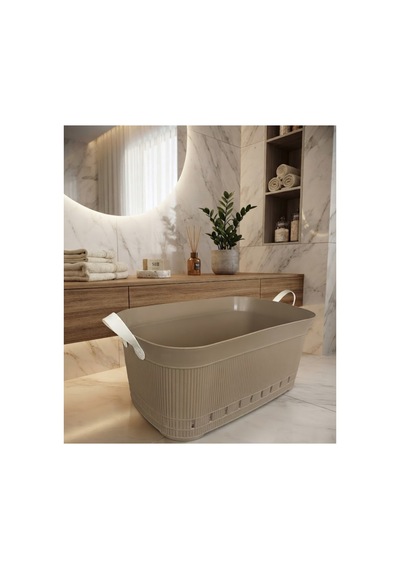 Still Çamaşır Sepeti 65 Lt + Çamaşır Selesi 40 Lt İkili Set Bej - 909303859 Bej