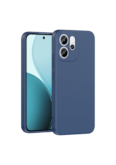 Oppo Reno 14f 5g Kılıf Yumuşak Silikon Kamera Korumalı Lansman Cherena Lacivert