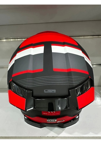 Mt Helmets Mt Thunder 4 Sv R25 B5 Motosiklet Kaskı Mat Siyah - Kırmızı