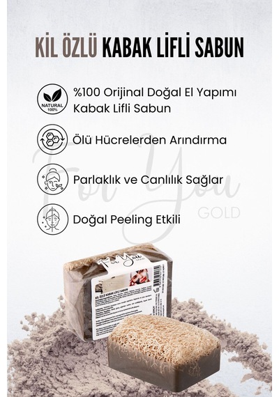 Kil Özlü Kabak Lifli Sabun Kabak Lifi - Lavanta