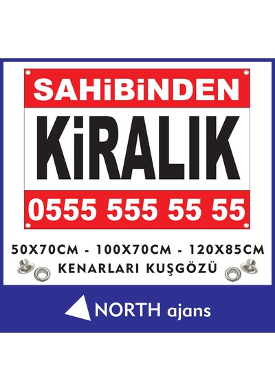 Branda Afiş 50x70cm + Kuşgözü