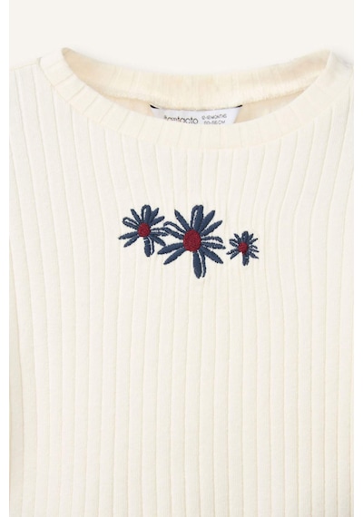 Defacto Floral Fitilli Kaşkorse 2li Takım Kız Bebek G8183a526smer105 Ekru-er105
