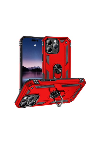 Zore Apple Uyumlu iPhone 16 Pro Max Kılıf Vega Kapak-kırmızı Kirmizi