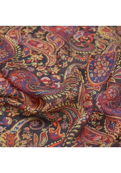 İpekevi Mezopotamya Model 05 Desenli Şal - 02889 Lacivert Bordo