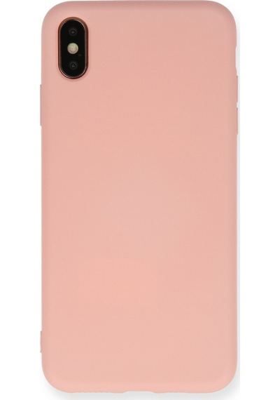 İphone Xs Max Kılıf Nano İçi Kadife Silikon - Pembe