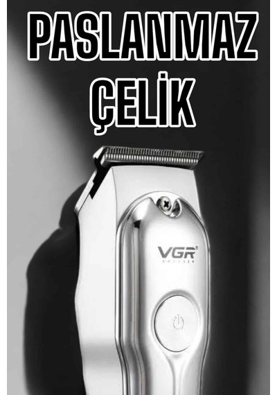 Tıraş Makinesi Güçlü Motor Şarjlı Uzun Pil Ömürlü