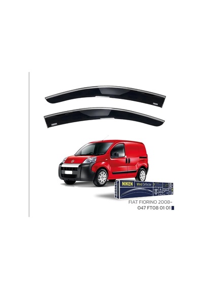 Niken Fiat Uyumlu Fiorino 2008+ Kromlu Cam Rüzgarlığı 2'li