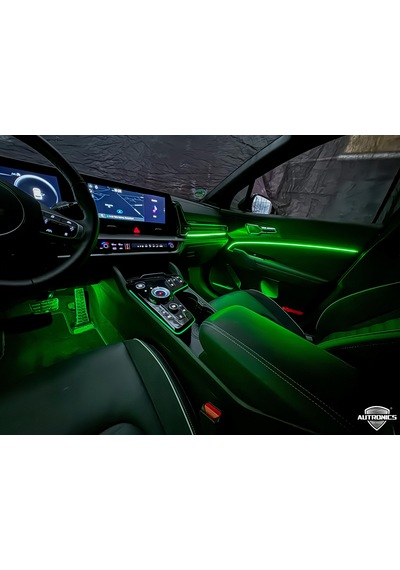 Araç İçi Ambiyans Led Seti Rgb 64 Renk Bluetooth Destekli Müzik Duyarlı Evrensel İç Ortam Aydınlatma Komple Set 1 Adet