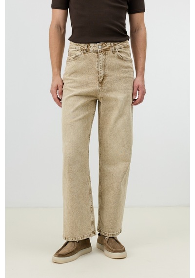 Antioch Relax Fit Erkek Jean Bej