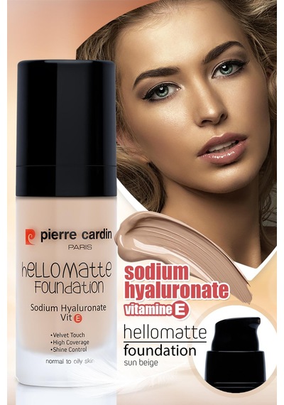 Pierre Cardin HelloMatte Foundation - Sun Beige - 30 ML