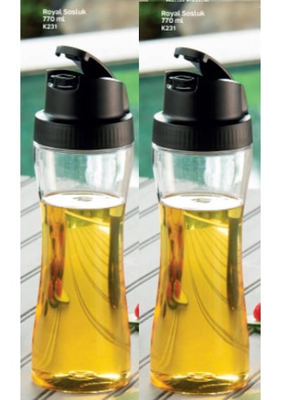 Tupperware Royal Serisi Sosluk 770 Ml 2Li Set Esc Çok Renkli