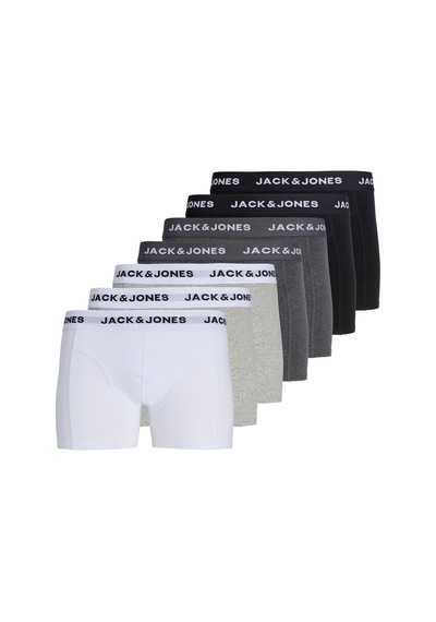 Jack & Jones Erkek Boxer 12285371 Siyah-beyaz-gri Siyah-beyaz-gri