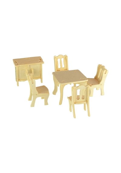 3D Ahşap Puzzle - Yemek  Odası