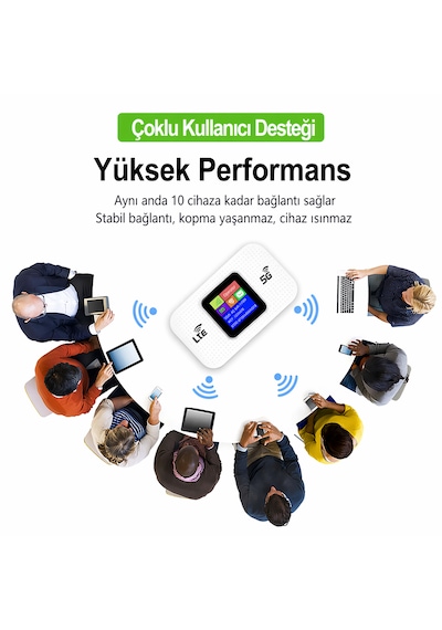 Lte 4g Wifi Modem 300mbps Yüksek Hızlı Kablosuz Yönlendirici Cep Telefonları, Dizüstü Bilgisayarlar Ve Tabletler Için Uygun