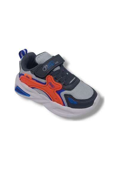 Zerhan Deep Kids 555 Erkek Çocuk Füme Spor Ayakkabı Gri