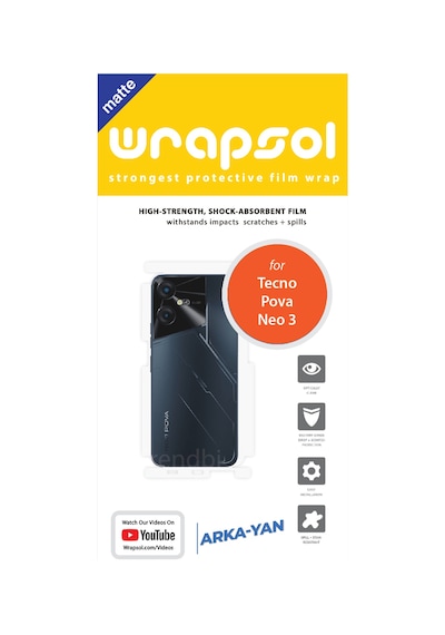 Tecno Pova Neo 3 Mat Arka Ve Yan Koruyucu Film
