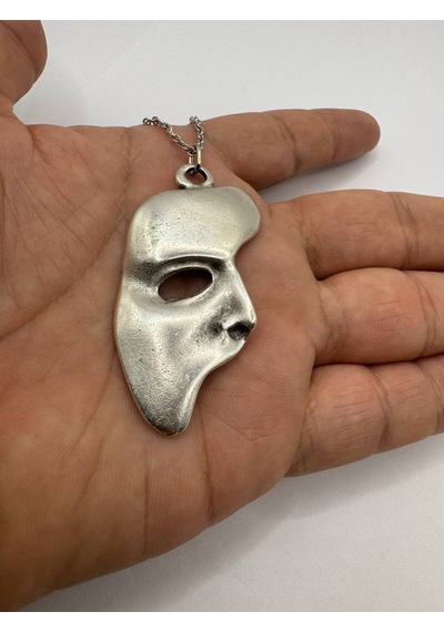The Phantom Of The Opera Unisex Kolye 60 Cm Zincirli, Maske Figürlü Sanatsal Tasarım Çok renkli