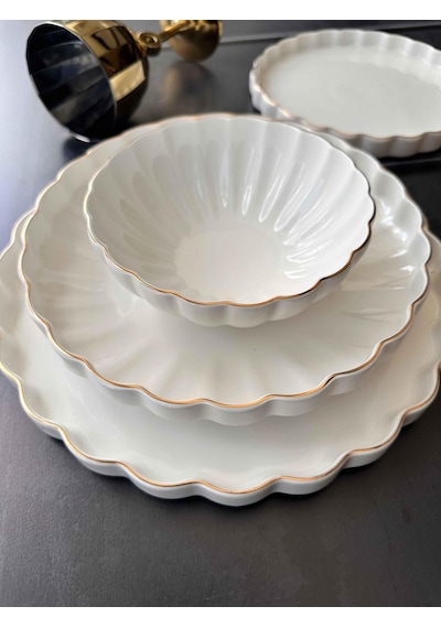 Yemek Takımı Royal Charme Gold 24 Parça 6 Kişilik Renkli
