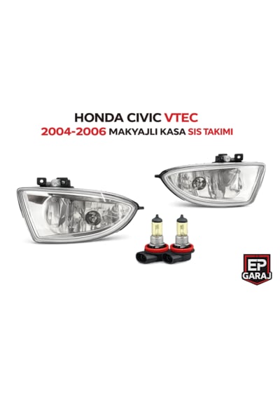 Honda Civic Vtec 2004 2006 Makyajlı Kasa Sis Far Takımı Tesisat Hariç