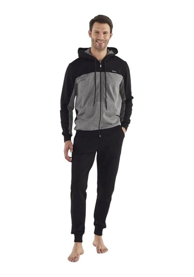 Mod Collection Fermuarlı Kapüşonlu Kışlık Erkek Eşofman Takım 001
