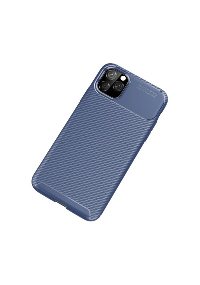 Apple İphone 11 Pro Max Kılıf Auto Focus Karbon Kapak - Lacivert 0.2M-Çok Renkli
