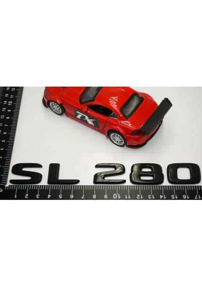 SL 280 Bagaj Parlak Siyah ABS 3M 3D Yazı Logo