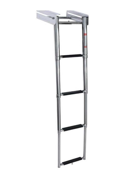 Erol Teleskopik Merdiven 4 Basamaklı Platform Altı Kızaklı 254x1150 mm