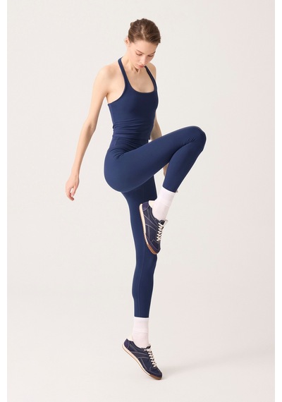 Los Ojos X Ece Lacivert Yüksek Bel Spor Tayt Mono Leggings Lacivert