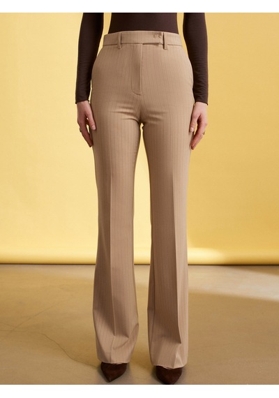 Dilvin 72278 Orta Belli Geniş Paça Pantolon-camel Camel