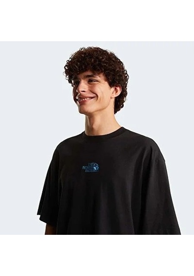 The North Face Liquid Logo Erkek Oversize T-shirt Nf0a8g9ujk31 Siyah