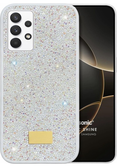 Microsonic Samsung Galaxy Uyumlu A23 Kılıf Cosmic Shine Beyaz -