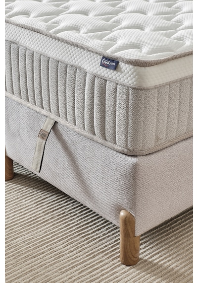 Bohem Plus Ortopedik Çift Kişilik Yatak Destek Süngeri Ve Thermofelt Teknolojisi Ekru