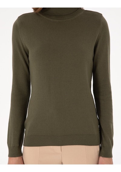 Pierre Cardin Kadın Haki Kazak /triko 50300786-vr027 Haki