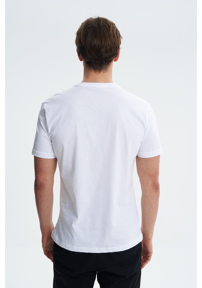 AR-MA Arma Erkek Regular Fit Bisiklet Yaka Tişört Y27344406701 Beyaz