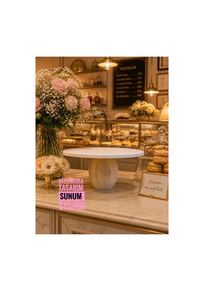 Tasarım Sunum Standı Pasta Cupcake Düzenleyici