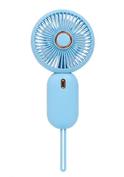 Mini Taşınabilir Fan Type-c Şarjlı El Vantilatörü Mavi Fn-65