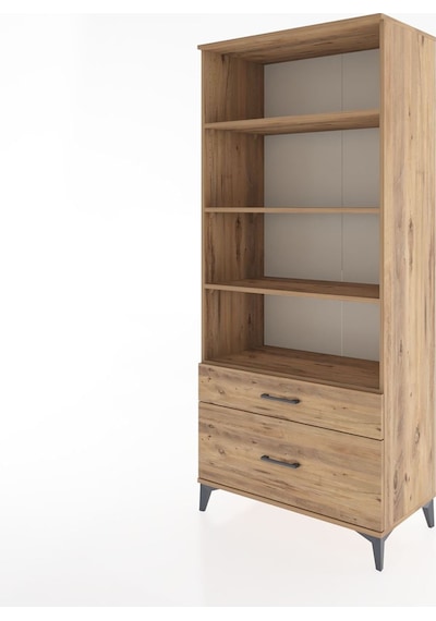 Hyperion Dolap 4 Raflı 2 Çekmeceli 88x44x195 Çam-çam Atlas Çam